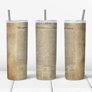 Custom 20oz Declaration of Independence tumbler!